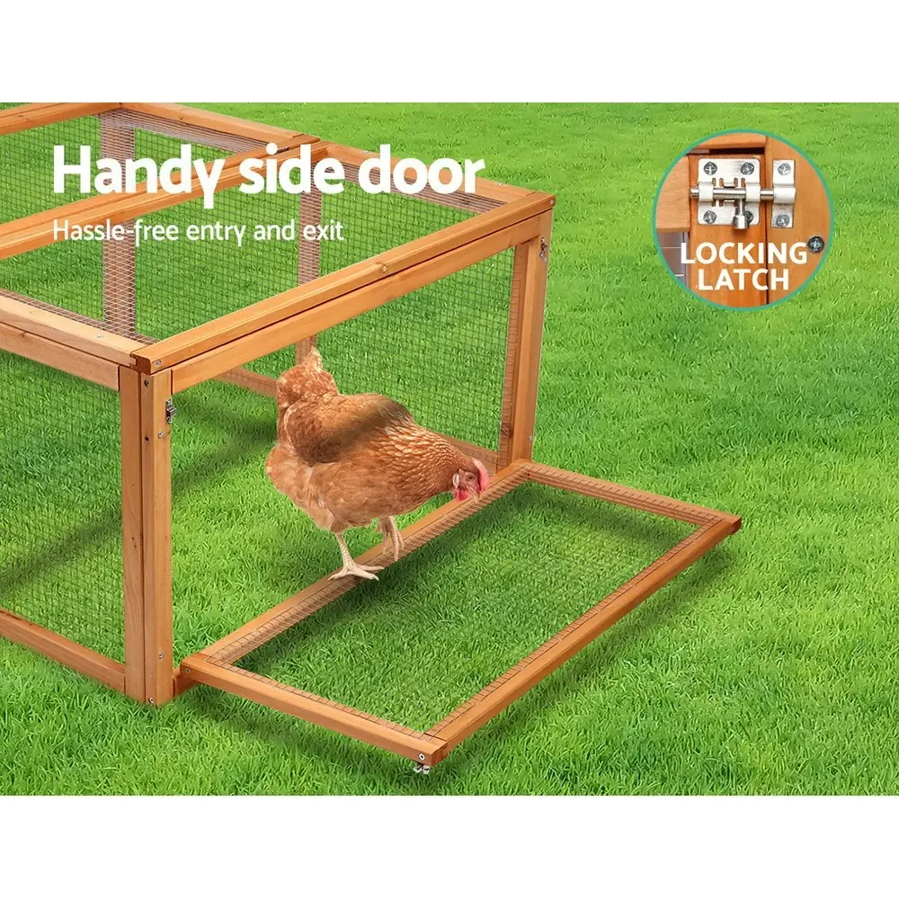 i.Pet Chicken Coop Rabbit Hutch 180cm Wooden