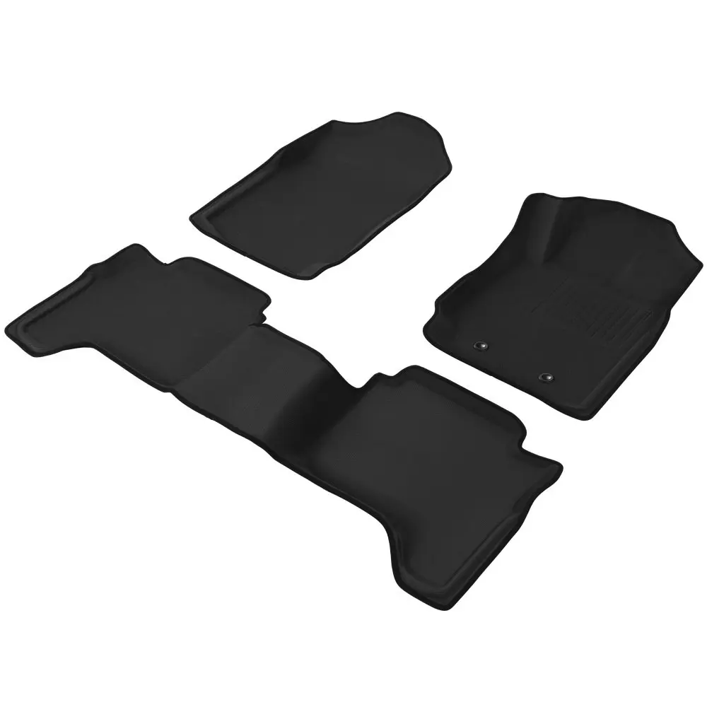 Weisshorn Car Floor Mats Rubber Compatible For Ford Ranger PX PX2 PX3 Dual Cab