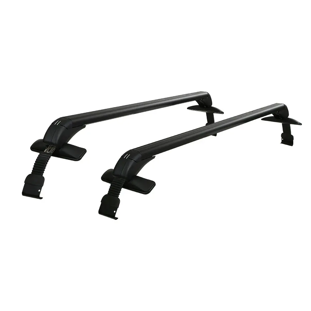 Universal Car Roof Rack Cross Bars 90cm Aluminium Lockable 45kg Clamps