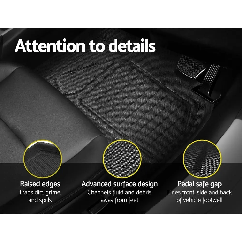 Weisshorn Car Rubber Floor Mats Compatible for Toyota RAV4 2019-2022 Front Rear