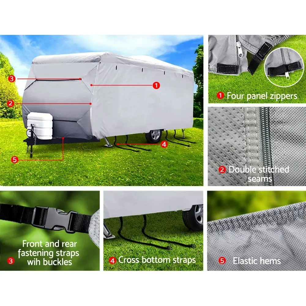 Weisshorn 14-16ft Caravan Cover Campervan 4 Layer Heavy Duty UV Carry bag Covers