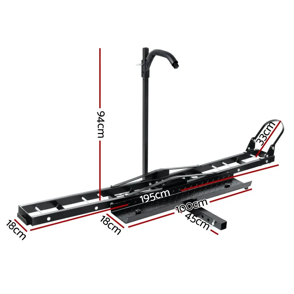 Giantz Motorcycle Motorbike Carrier Rack Ramp 2"Towbar Adjustable Height Black,Giantz Motorcycle Motorbike Carrier Rack Ramp 2"Towbar Adjustable Height Black