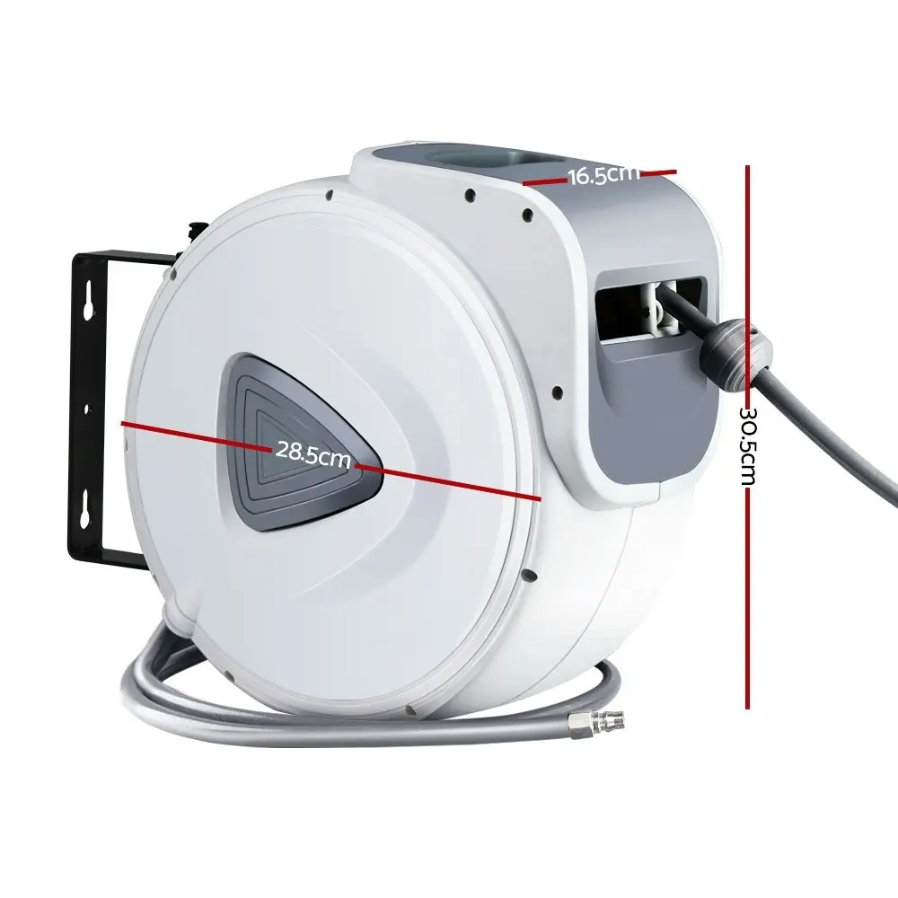 Giantz Air Hose Reel 10m Retractable Compressor Auto Rewind Wall Mount Garage