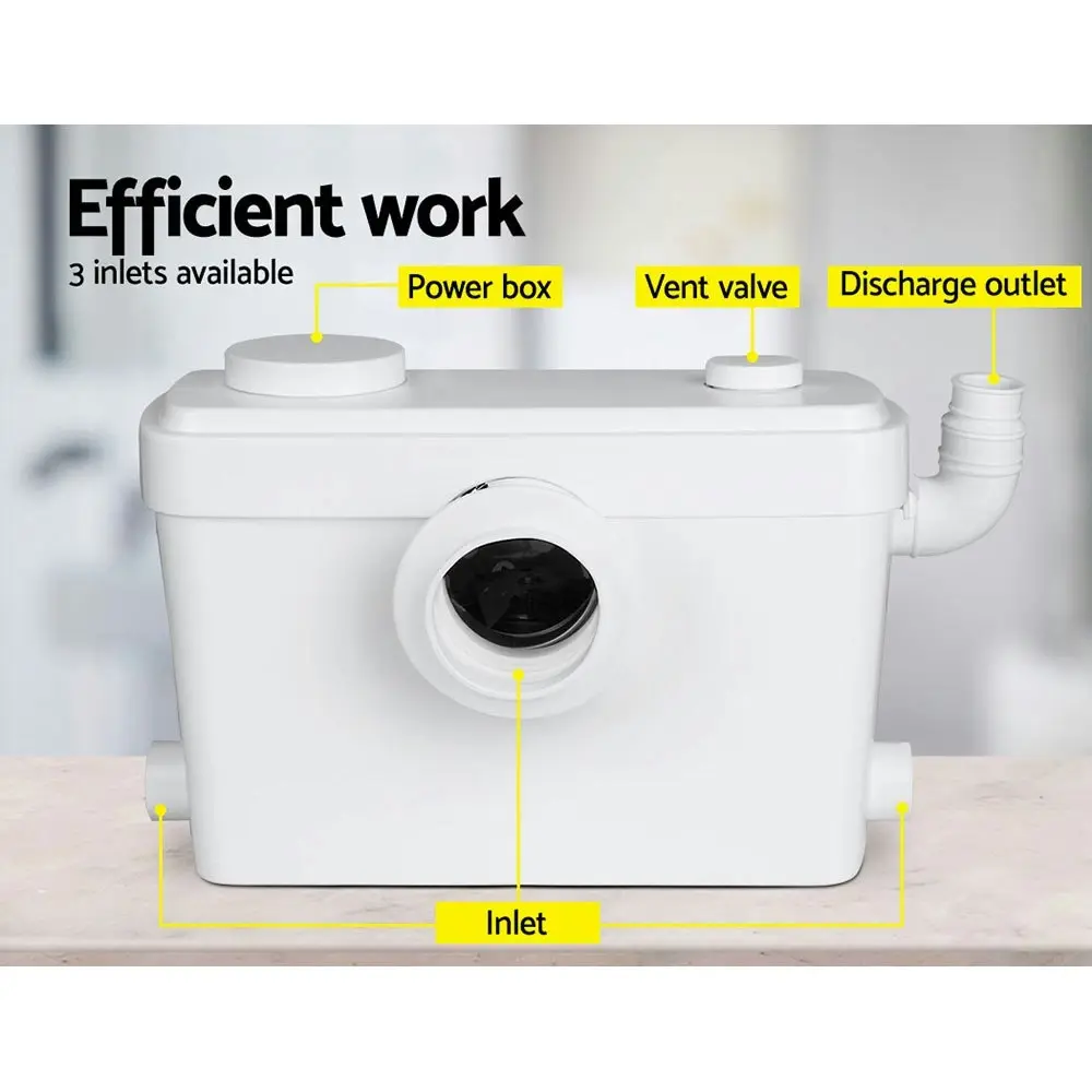 Giantz Macerator Sewerage Pump Waste Water Marine Toilet Disposal Unit Laundry