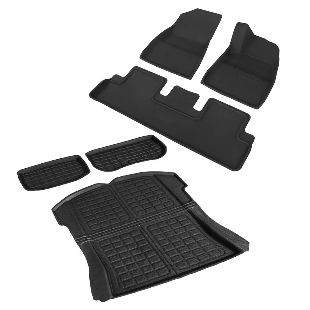 Weisshorn Car Rubber Floor Mats Compatible for Tesla Model 3 Trunk Toolbox Cargo