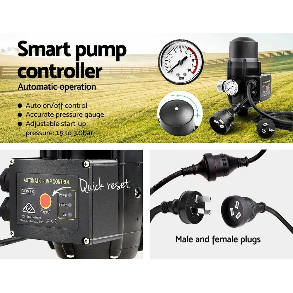 Giantz Auto Peripheral Pump Clean Water Garden Boiler Car Wash Irrigation QB60