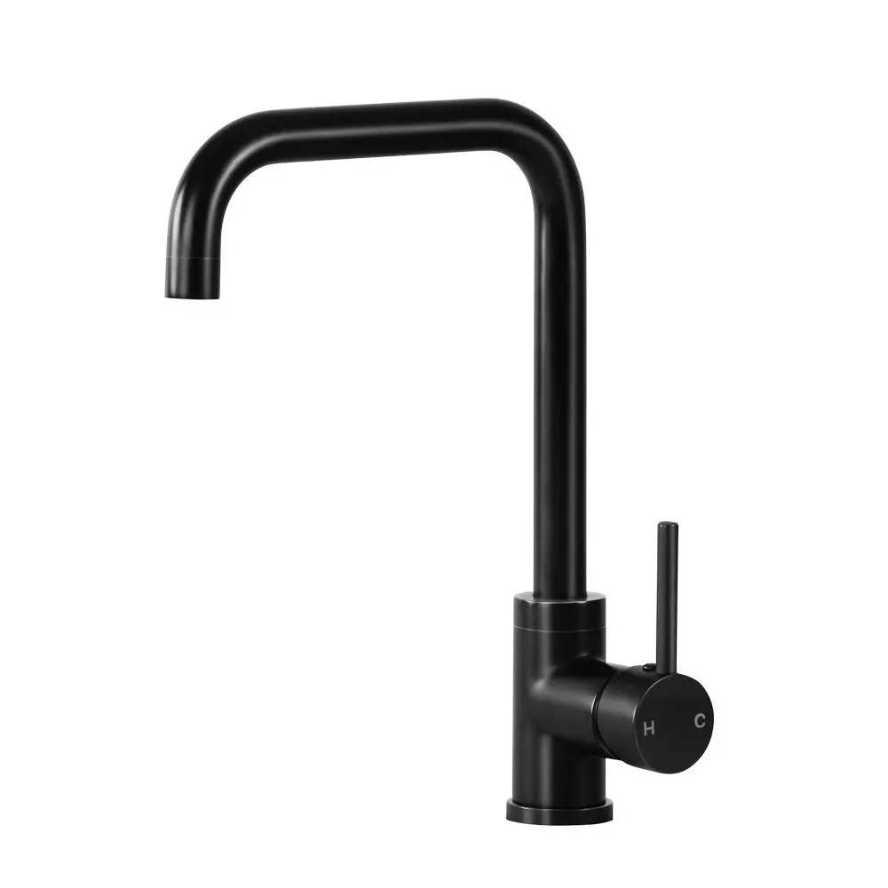 Cefito Kitchen Mixer Tap Mixer Rectangle Sink Faucet Basin Laundry Black