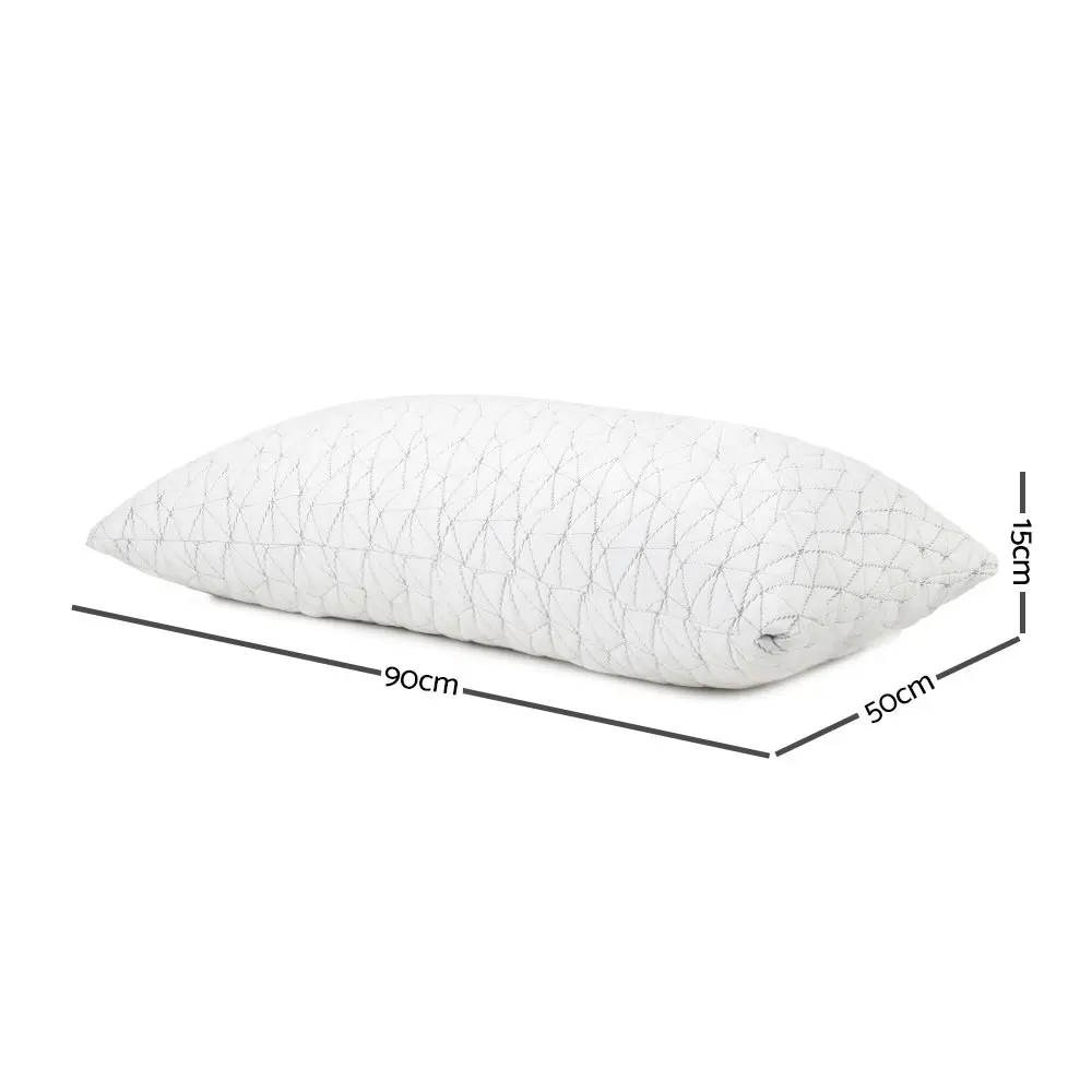 Giselle Bedding Memory Foam Pillow King Size Twin Pack