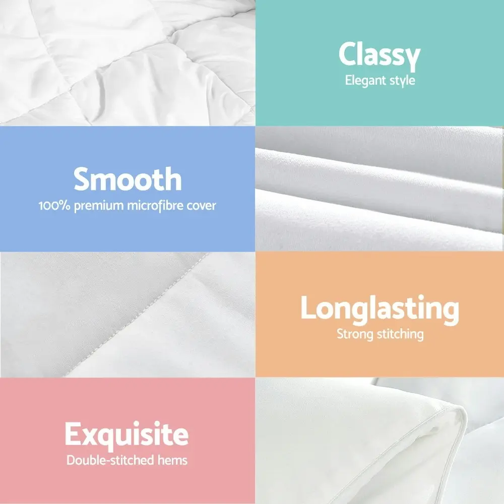 Giselle Bedding 400GSM Microfibre Bamboo Quilt Queen