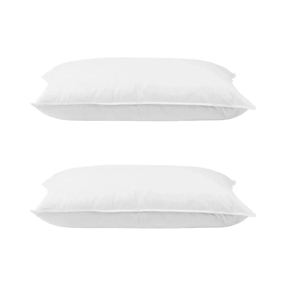 Giselle Bedding Duck Feather Down Pillow Twin Pack