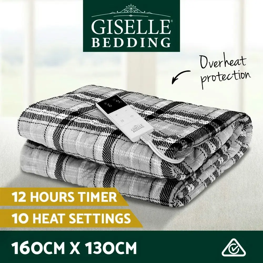 Giselle Electric Throw Rug Heated Blanket Flannel