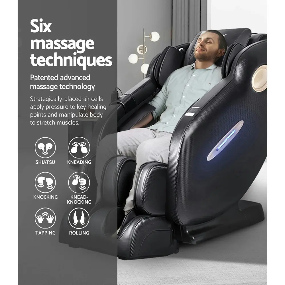 Livemor Massage Chair Electric Recliner Massager Black Ozeni