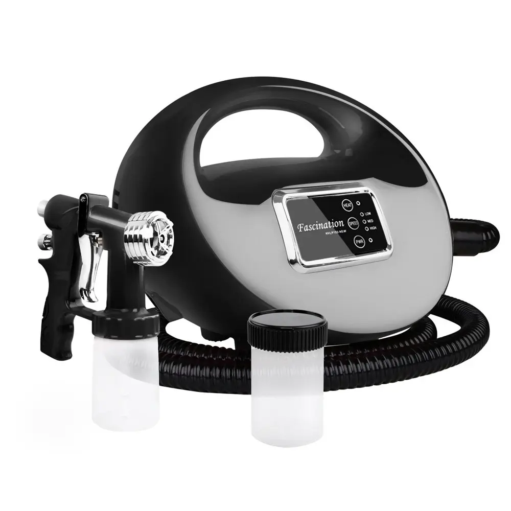 Alba. Spray Tanning Machine Spray Gun Sunless Tan Kit 700W HVLP System Black