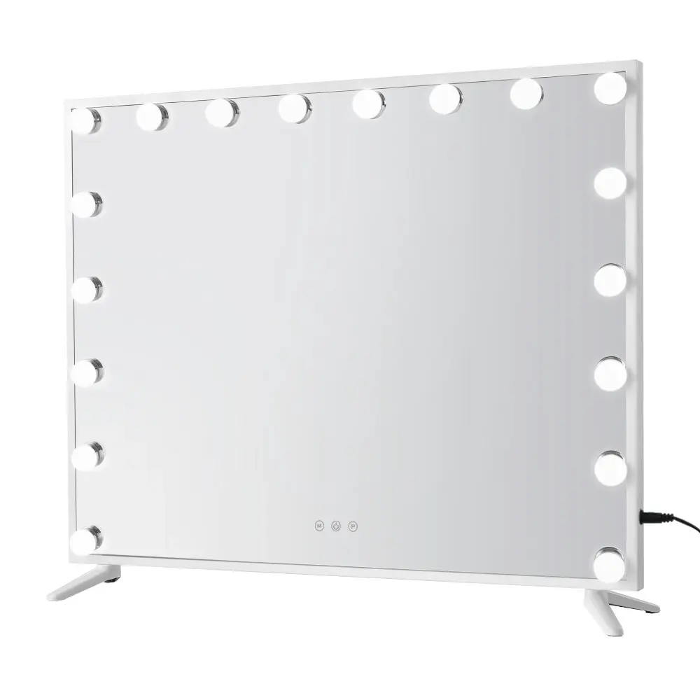 Embellir Makeup Mirror 80x65cm Hollywood Vanity with LED Light Tabletop White