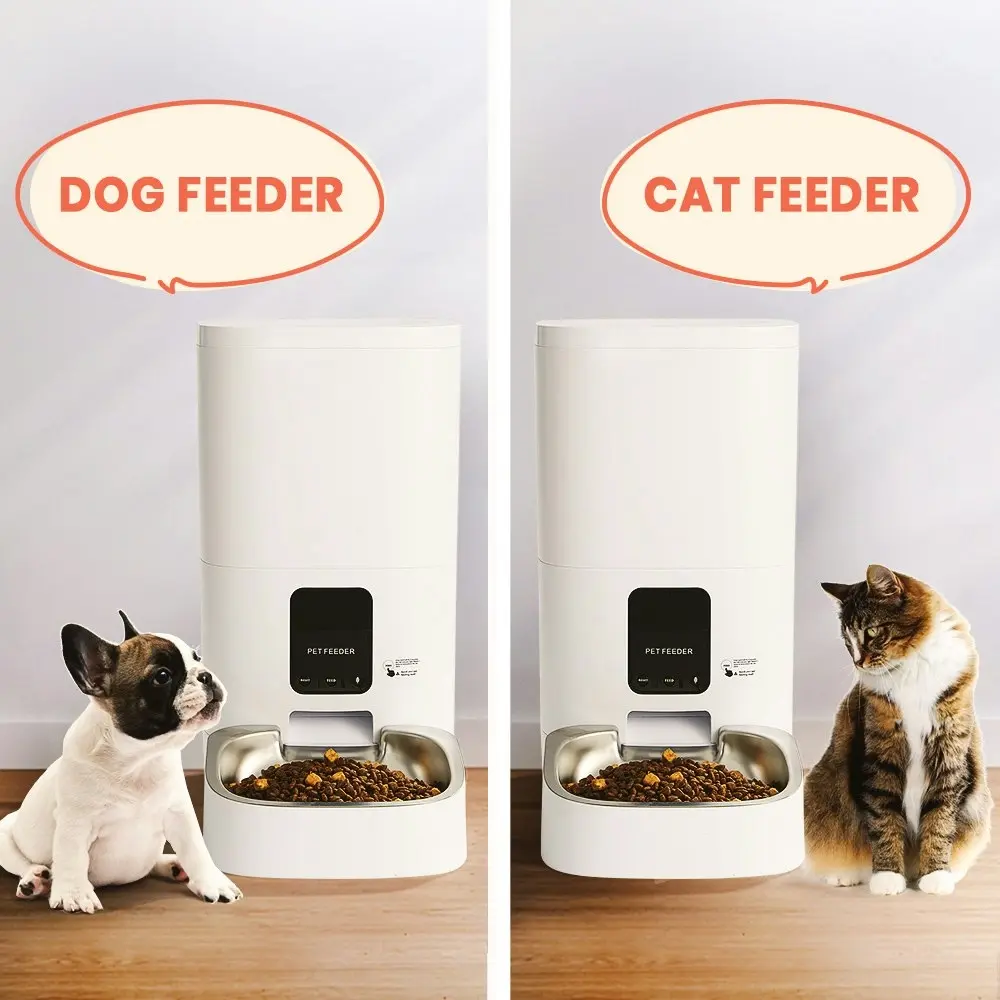 Taily 6L Auto Cat Feeder Automatic Pet Dog Food Dispenser Smart Wifi 10S Voice W/ App Remote Control