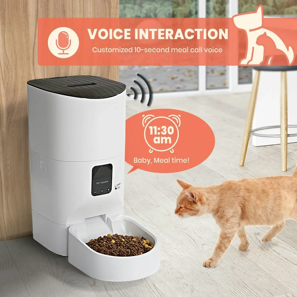 Taily 9L Auto Cat Feeder Automatic Pet Dog Food Dispenser Smart Wifi 10S Voice W/ App Remote Control