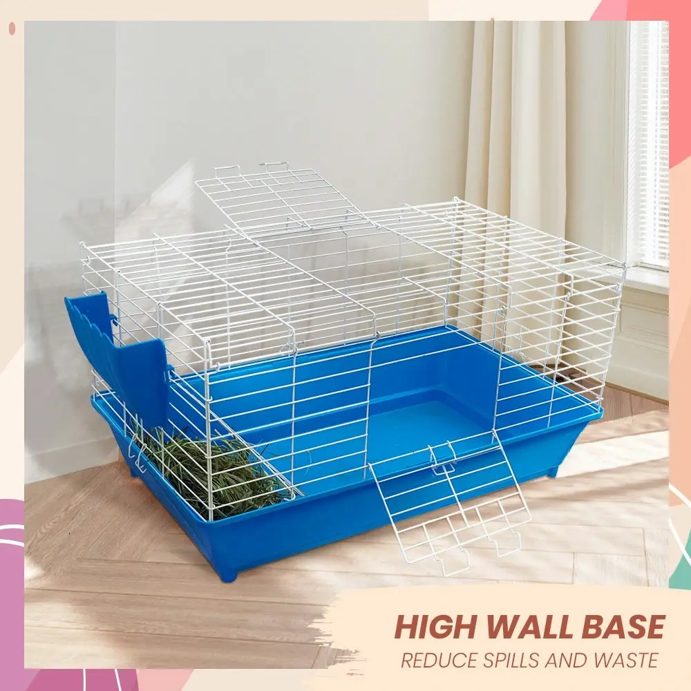 Taily Rabbit Cage Foldable Bunny Hutch Small Pet Cages Hamster Guinea Pig Enclosure Indoor Outdoor