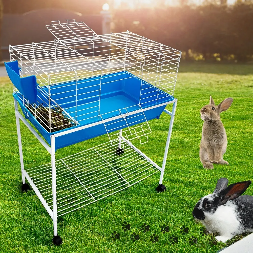 Taily Rabbit Cage Foldable Bunny Hutch Small Pet Cages Hamster Guinea Pig Enclosure Indoor Outdoor