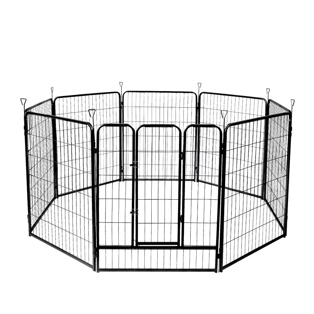 Taily 40" 8 Panel Pet Playpen Foldable Heavy Duty Dog Fence Exercise Play Pen Rabbit Puppy Enclosure