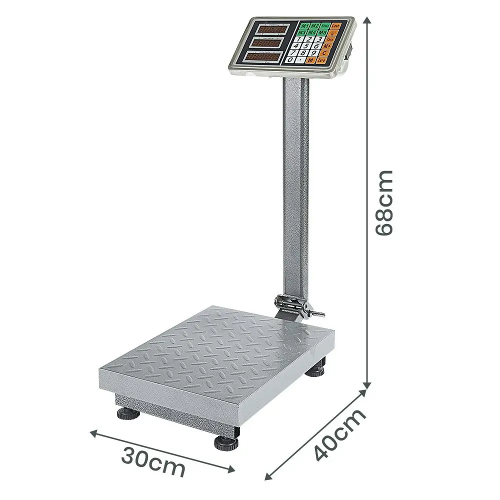 Krear 150KG Digital Platform Scale Commercial Electronic Computing Shop Postal Weight Floor Scales