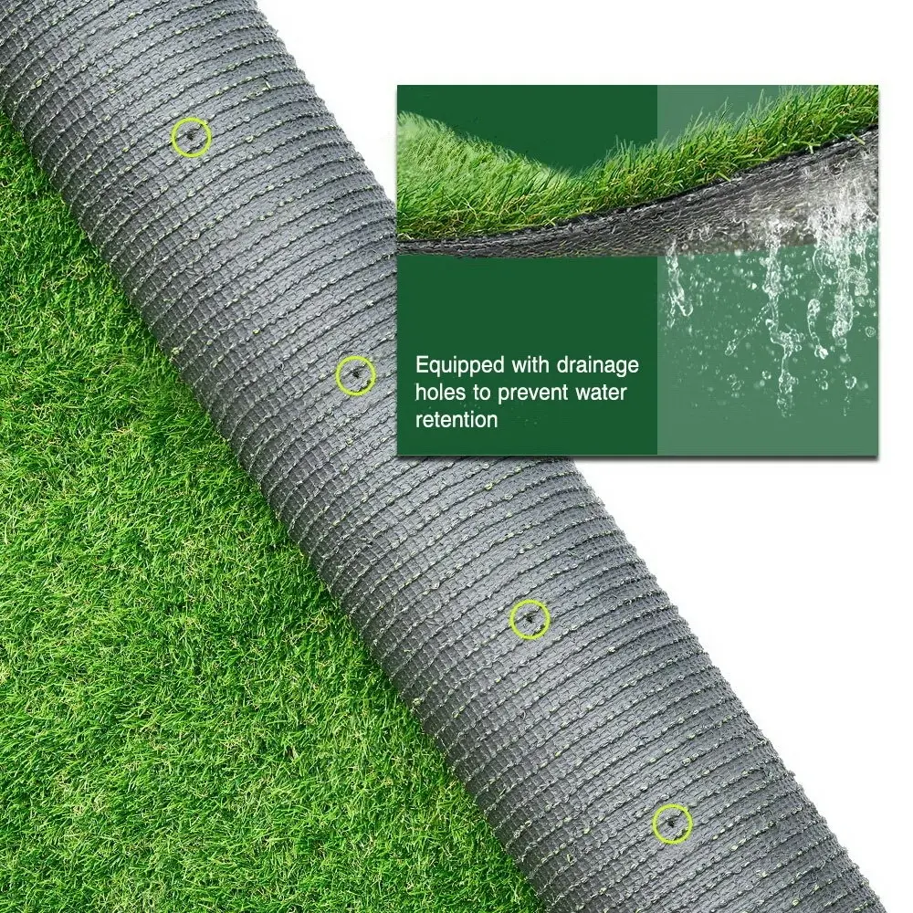 Groverdi Artificial Grass Synthetic Lawns 2mx5m Fake Grass Turf Plastic Plant 45mm 4-Coloured