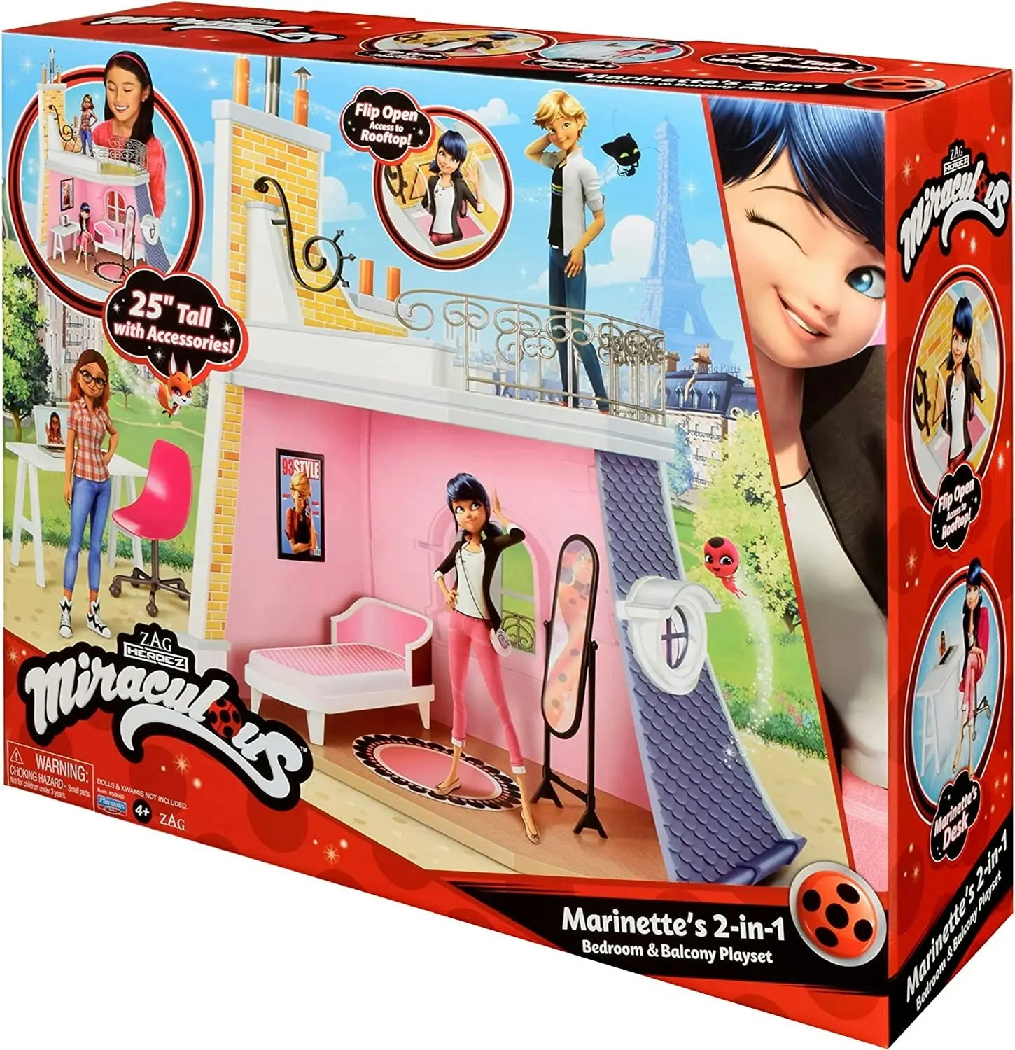 Miraculous Bedroom and Balcony Playset