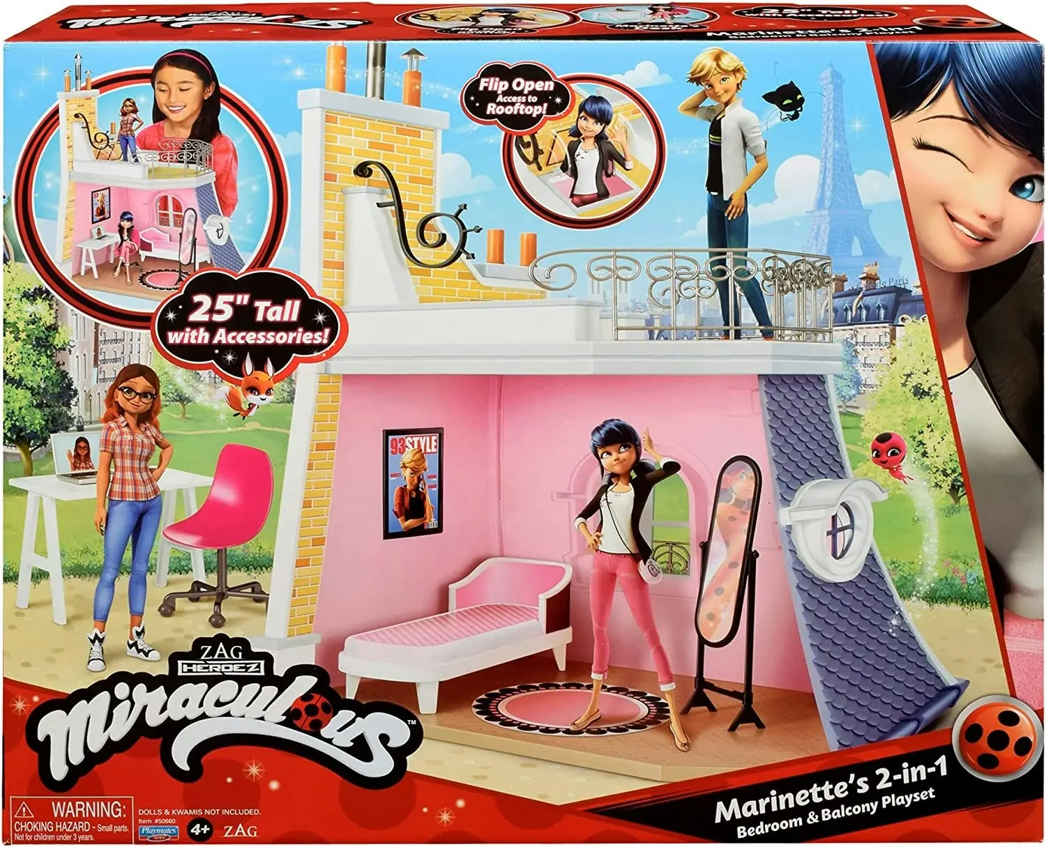 Miraculous Bedroom and Balcony Playset