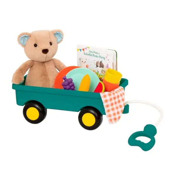 B. Classic Plush Bear, Board Book & Deluxe Picnic Set