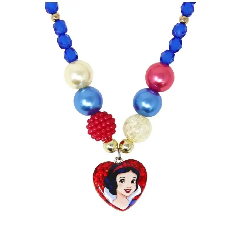 Disney Princess Snow White Pendant Stretch Beaded Necklace & Bracelet