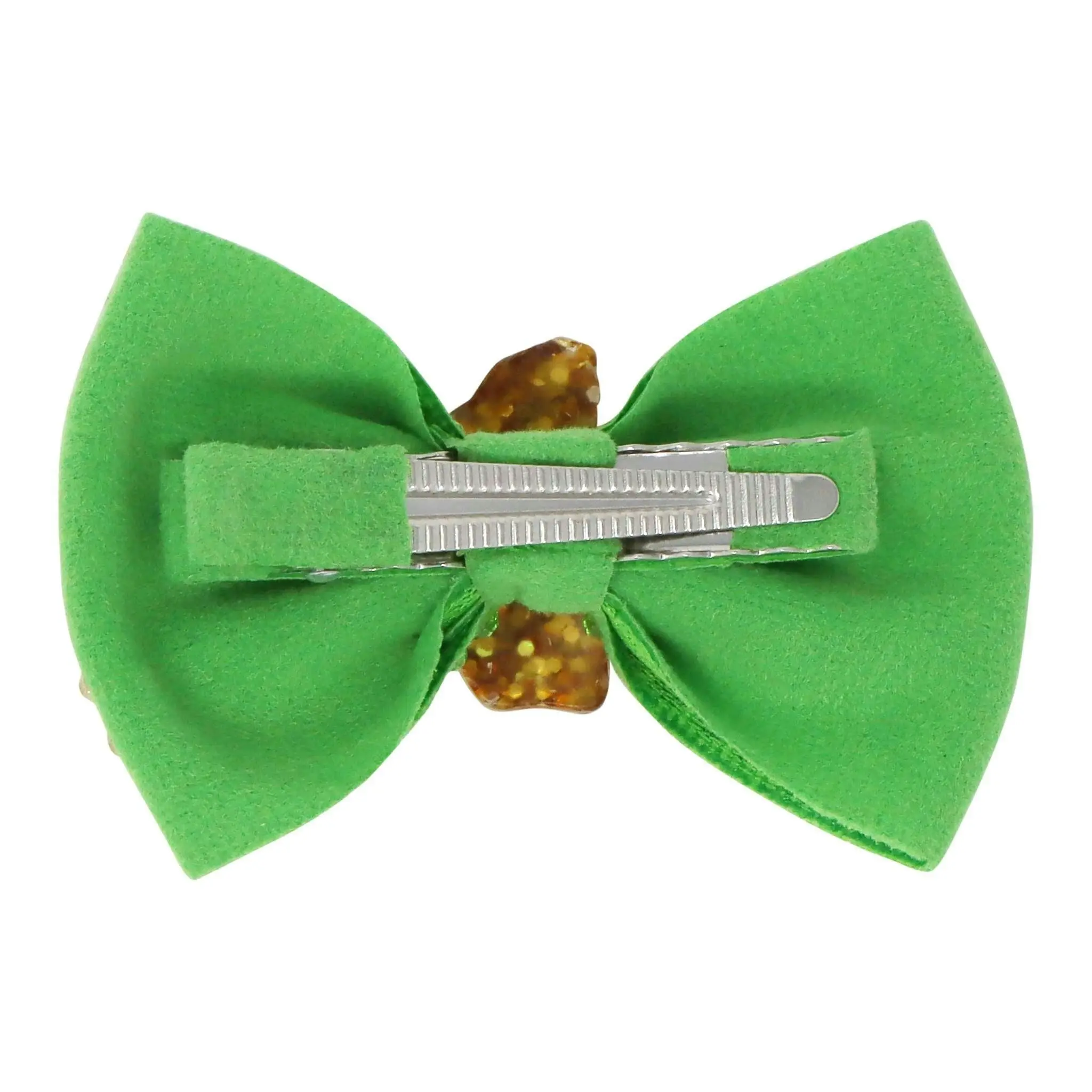 Disney Princess Tiana's Green Sparkling Rhinestone Hair Bow