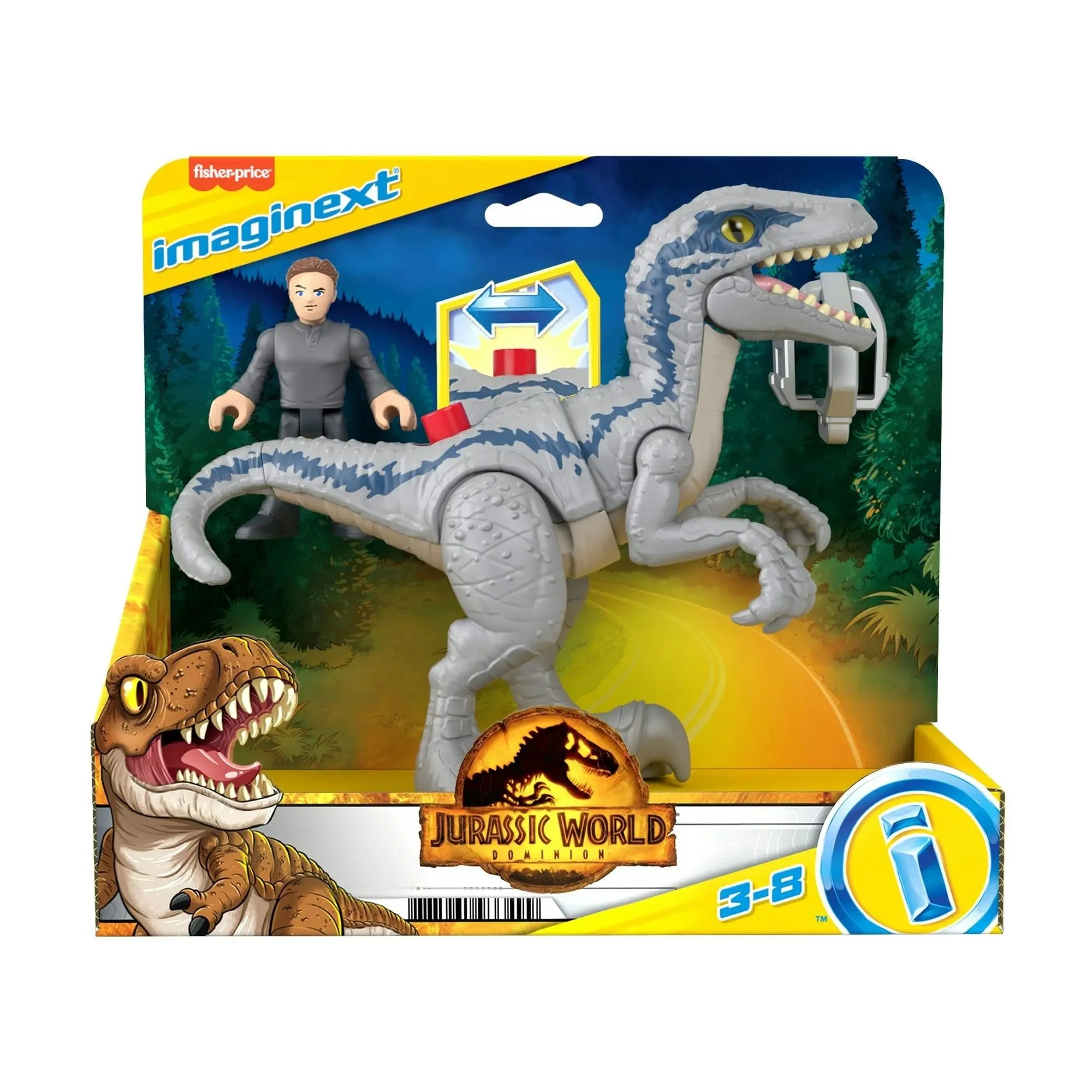 Imaginext Jurassic World Dominion Dinosaur Breakout Blue