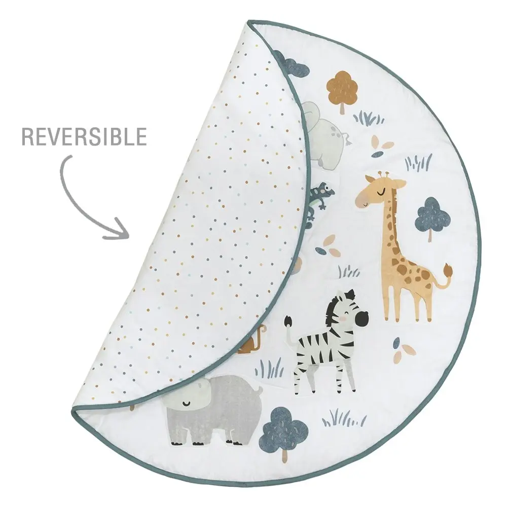 Lolli Living Day At Zoo Play Mat+Milestone Card