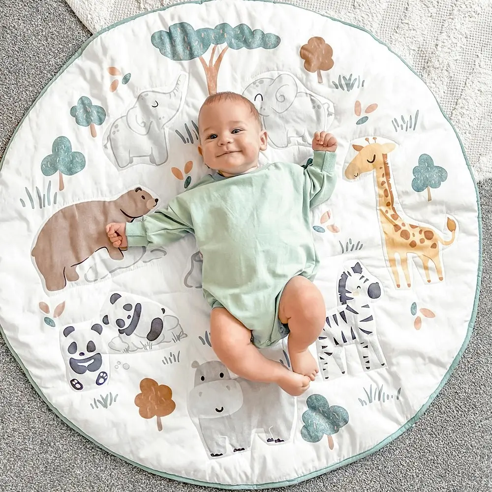 Lolli Living Day At Zoo Play Mat+Milestone Card