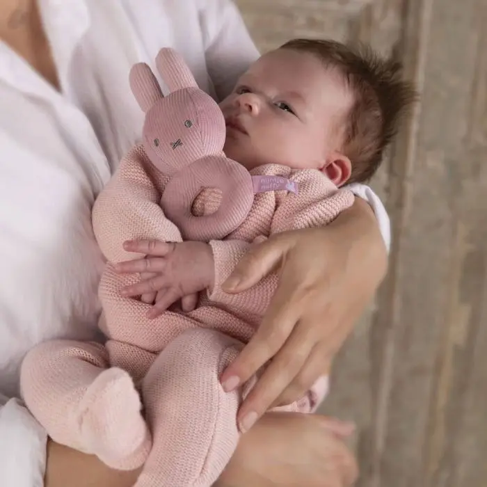 Miffy Pink Rib: Rattle