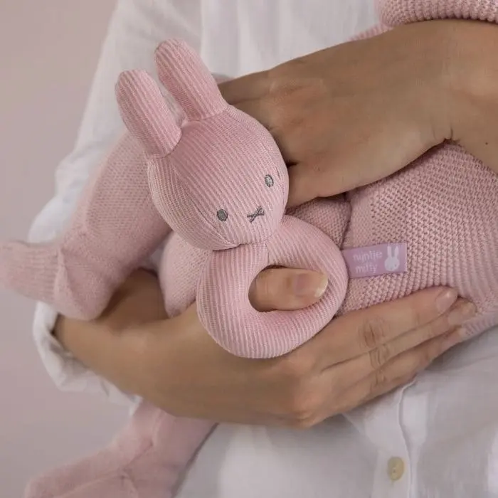 Miffy Pink Rib: Rattle