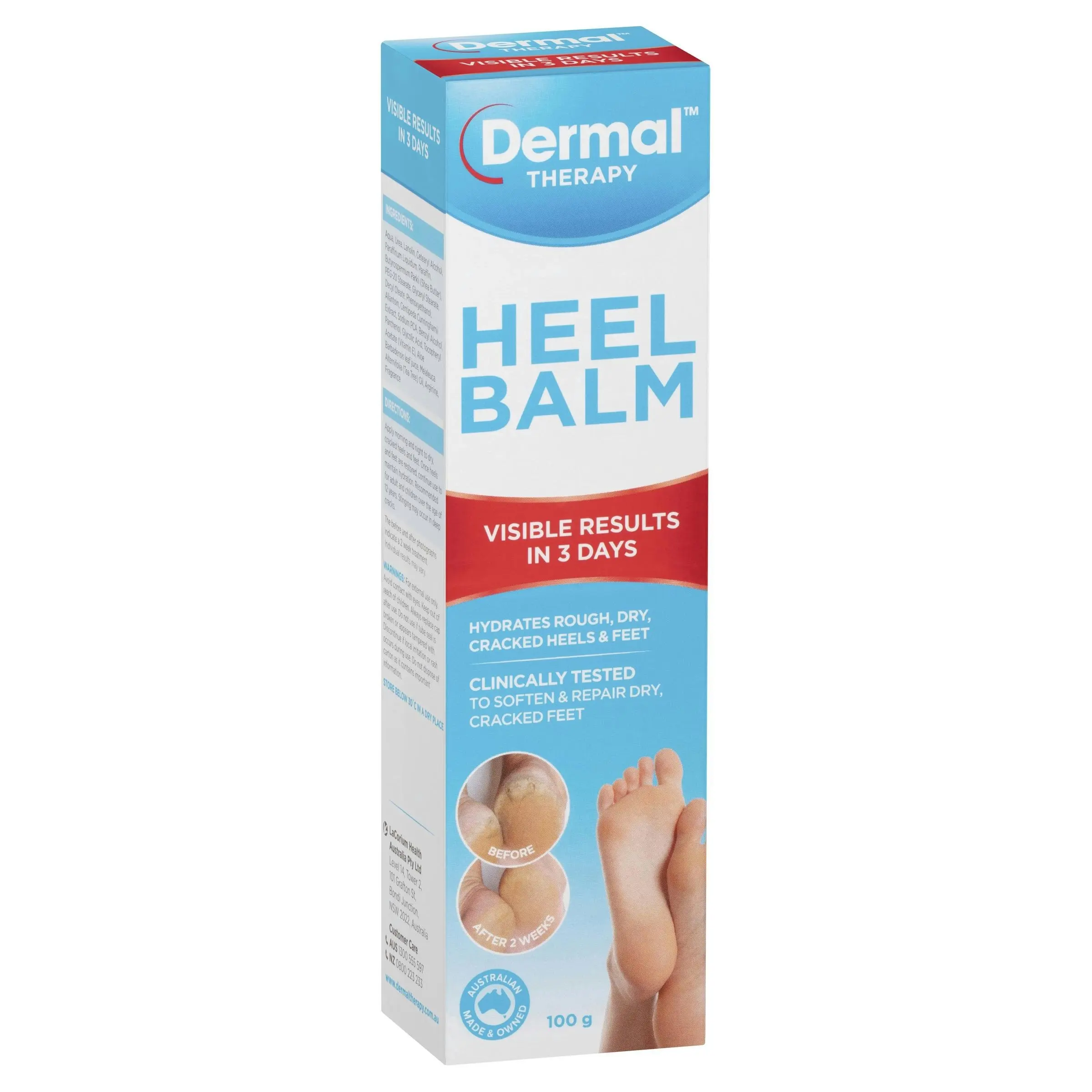 Dermal Therapy Heel Balm 100G