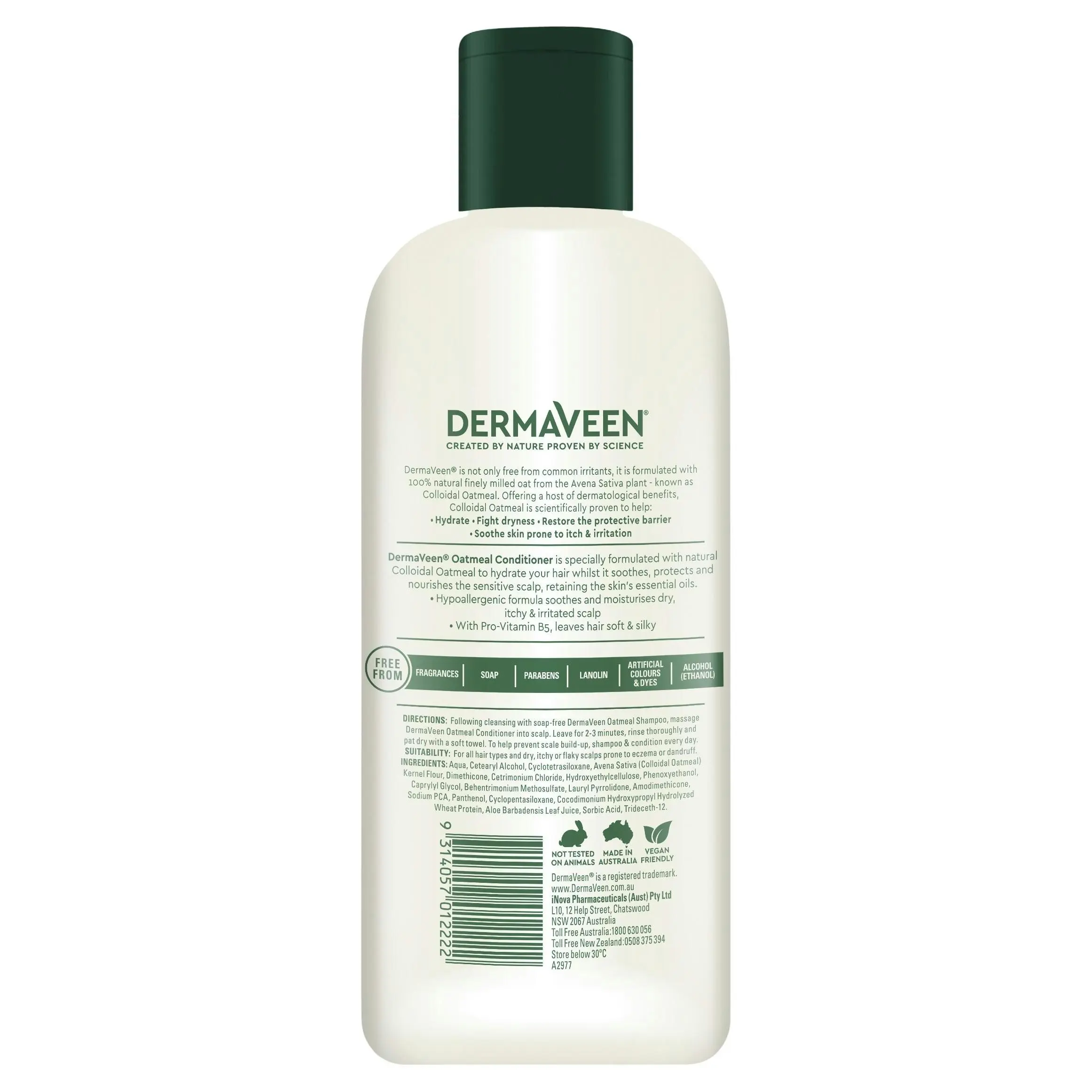 DermaVeen Daily Nourish Oatmeal Conditioner 500mL