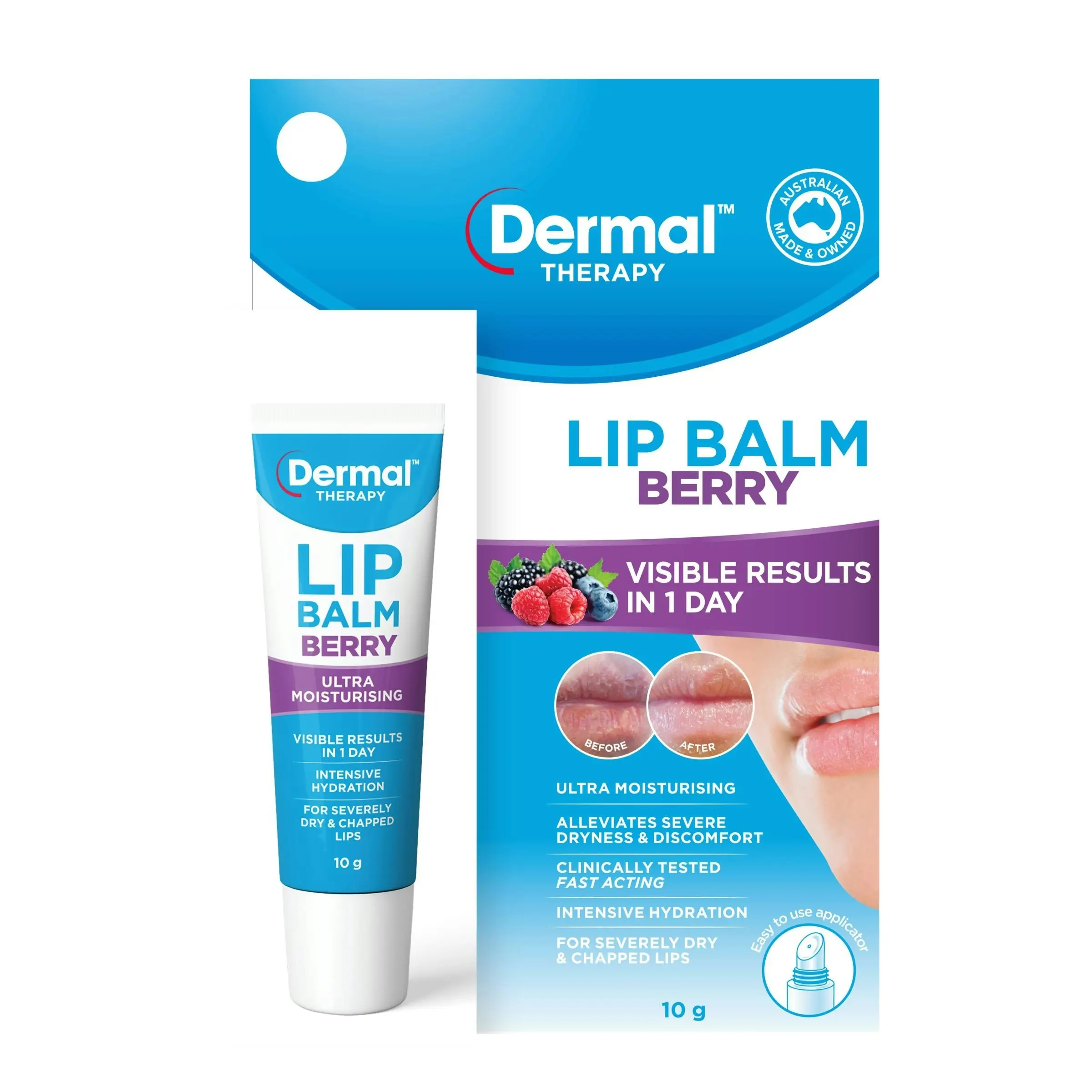 Dermal Therapy Lip Balm Berry 10G