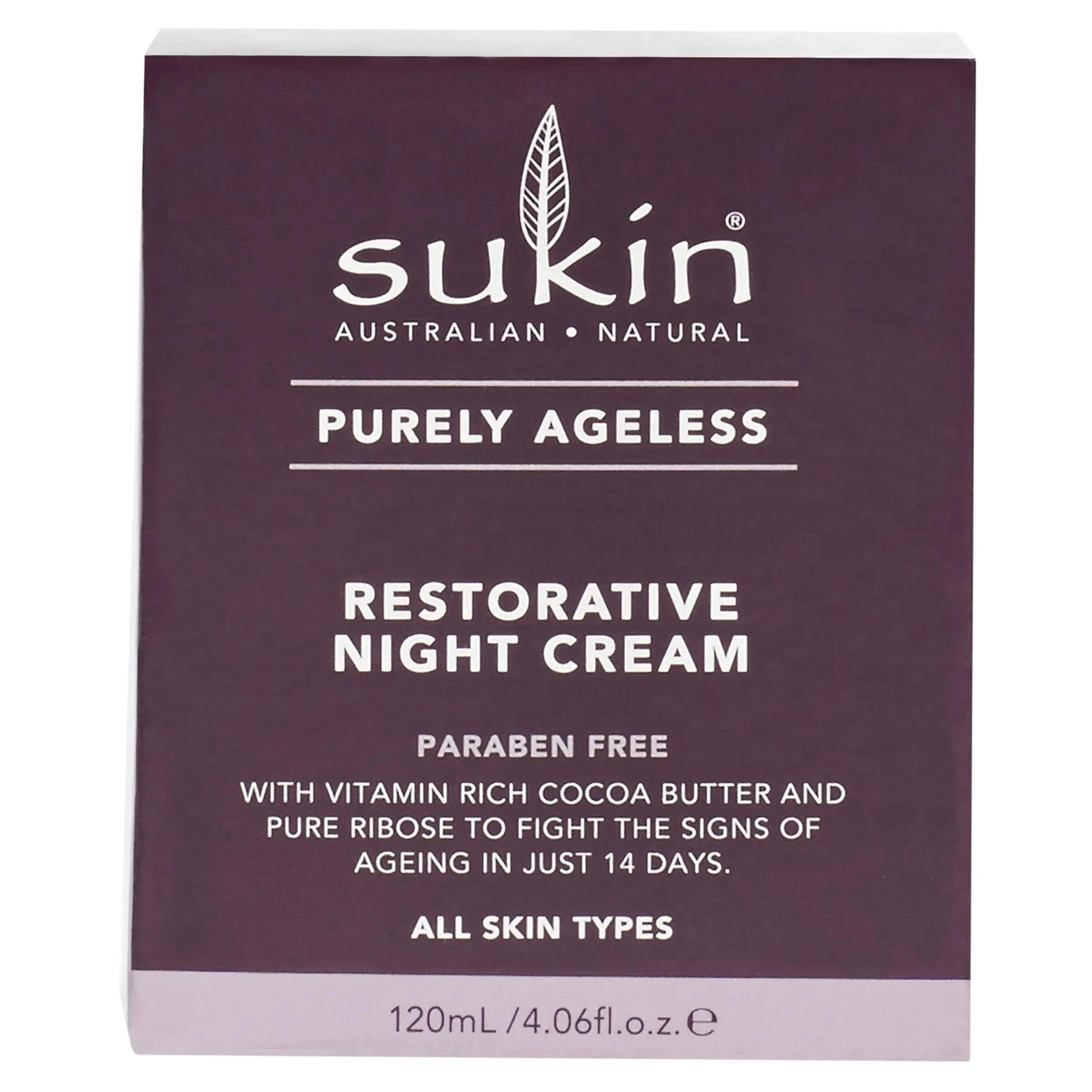 Sukin Purely Ageless Restorative Night Cream 120mL