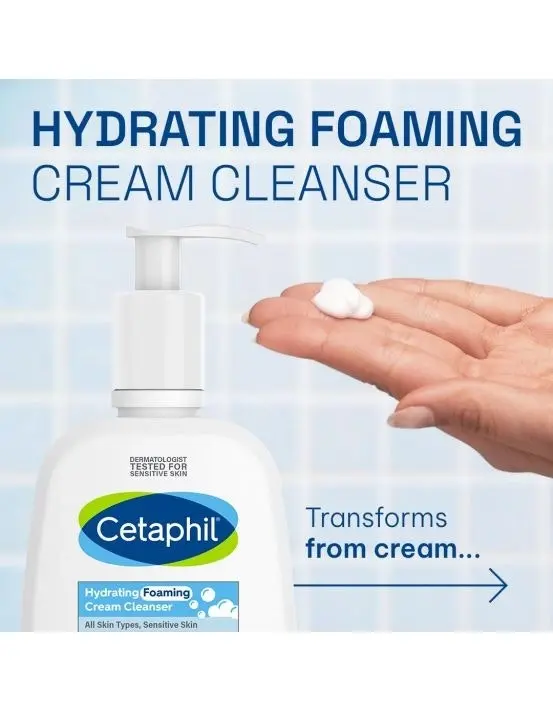 Cetaphil Hydrating Foaming Cream Cleanser 236ml