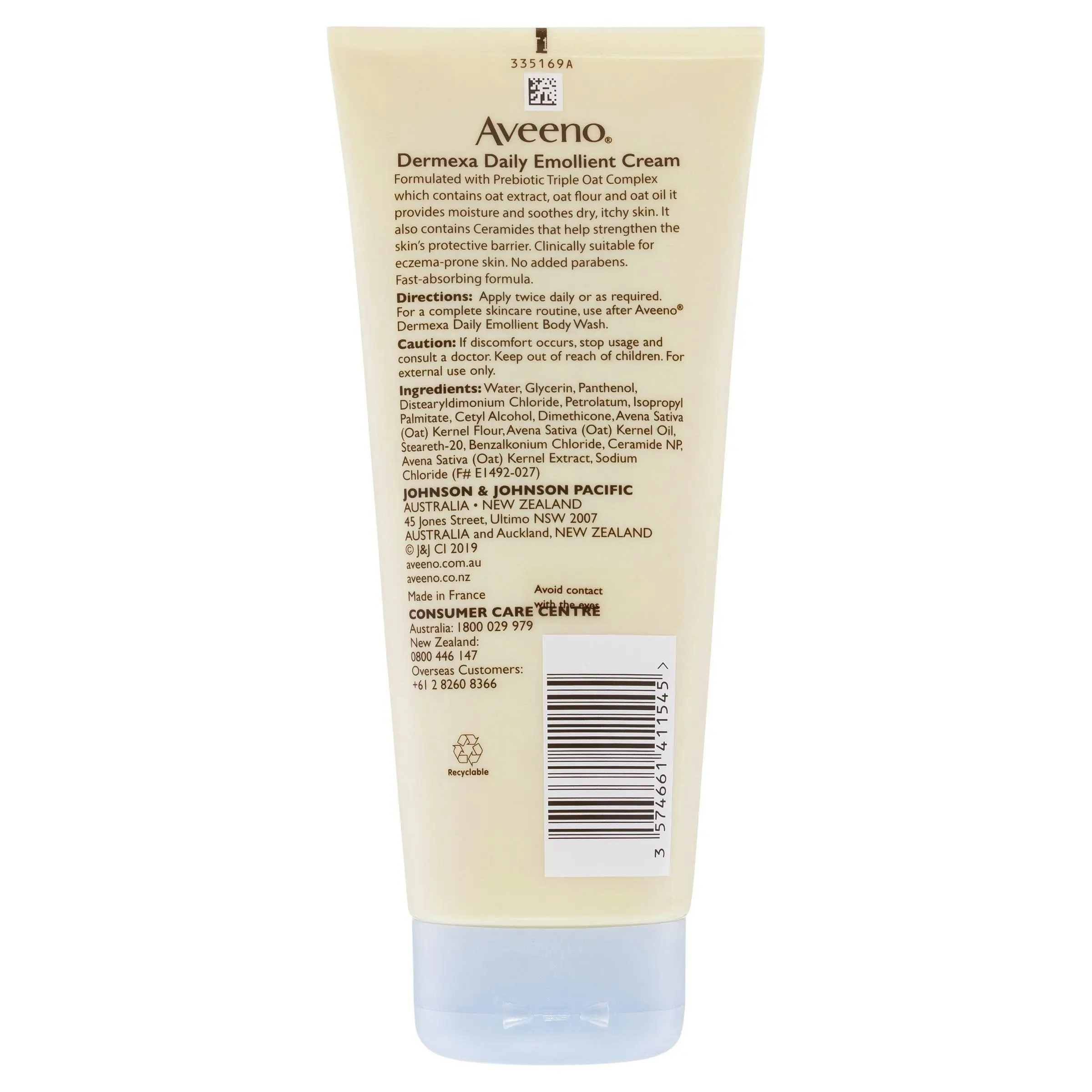 Aveeno Dermexa Daily Emollient Cream 200mL