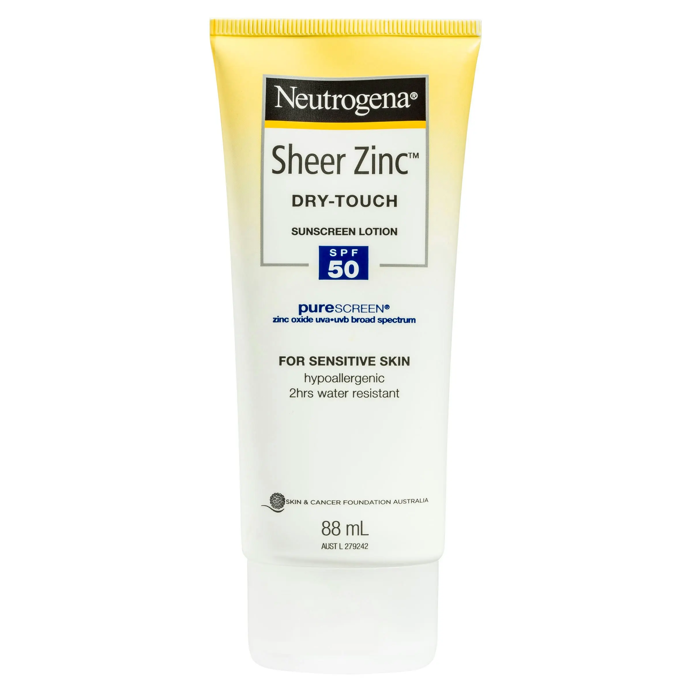 Neutrogena Sheer Zinc Sunscreen Lotion Spf 50 88mL