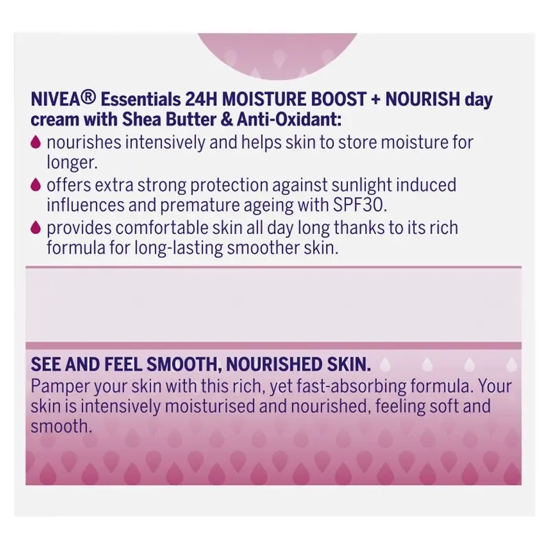 Nivea Daily Essentials Rich Moisturising Day Cream SPF30+ 50mL