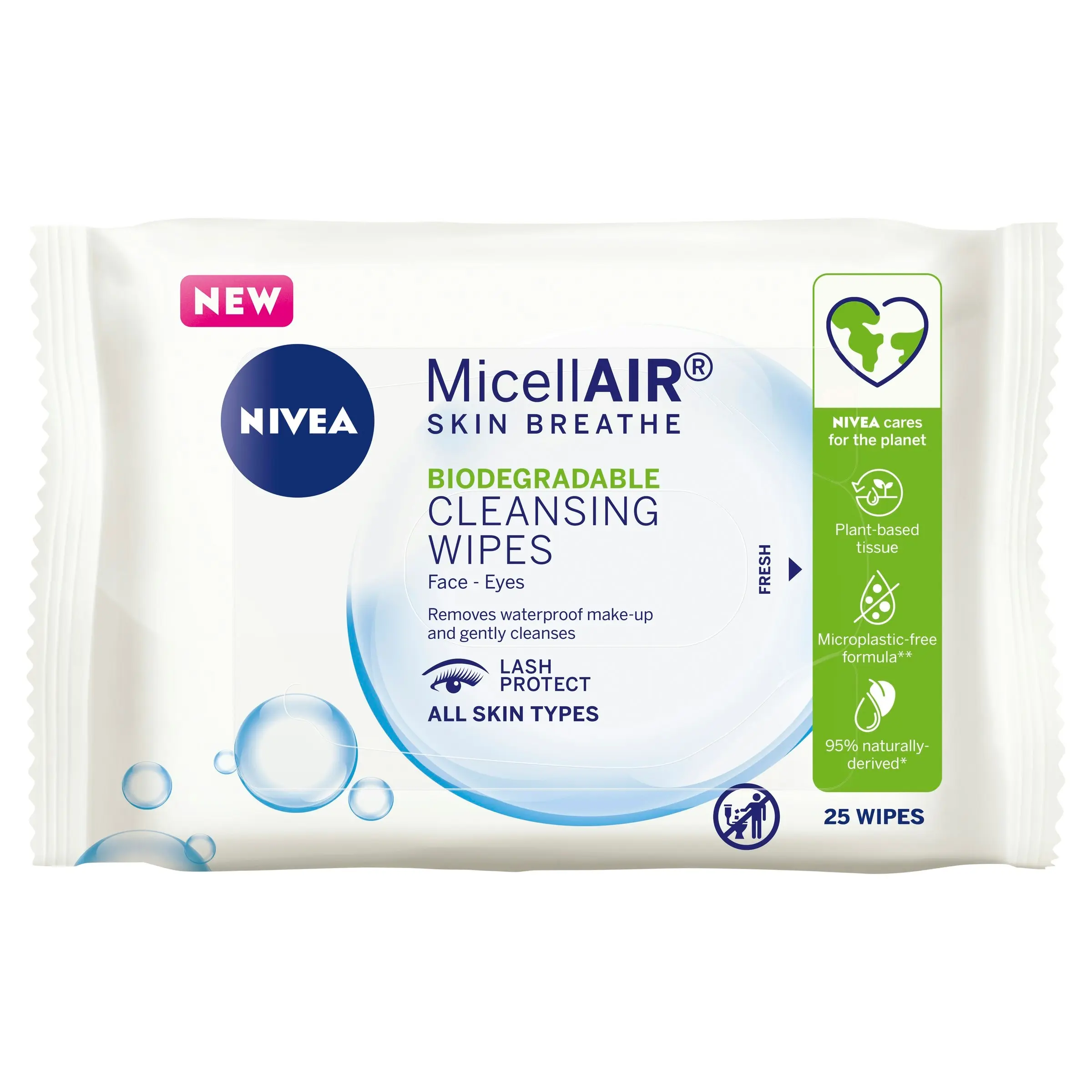 Nivea Daily Essentials Wipes Micellar 25 Pack