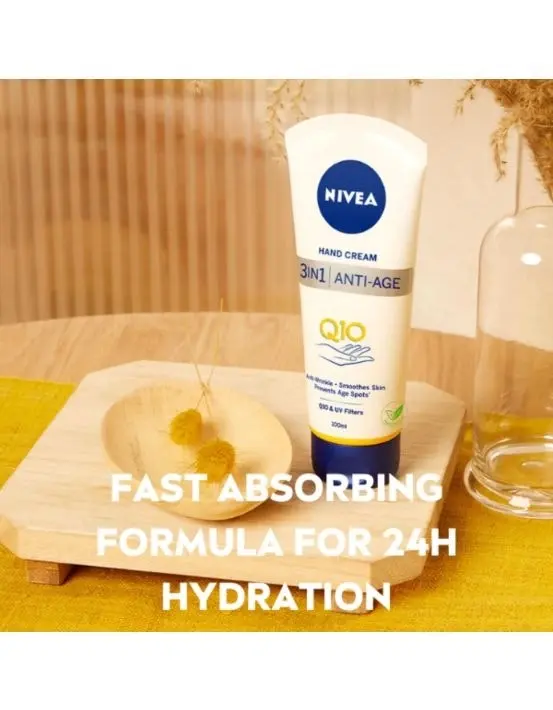 Nivea Q10 3-in-1 Anti-age Hand Cream with UV Filters 100ml