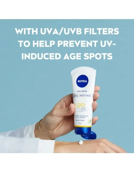 Nivea Q10 3-in-1 Anti-age Hand Cream with UV Filters 100ml