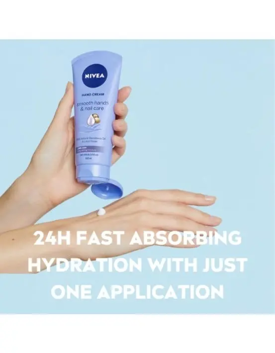 Nivea Smooth Hands & Nail Care Cream 100ml