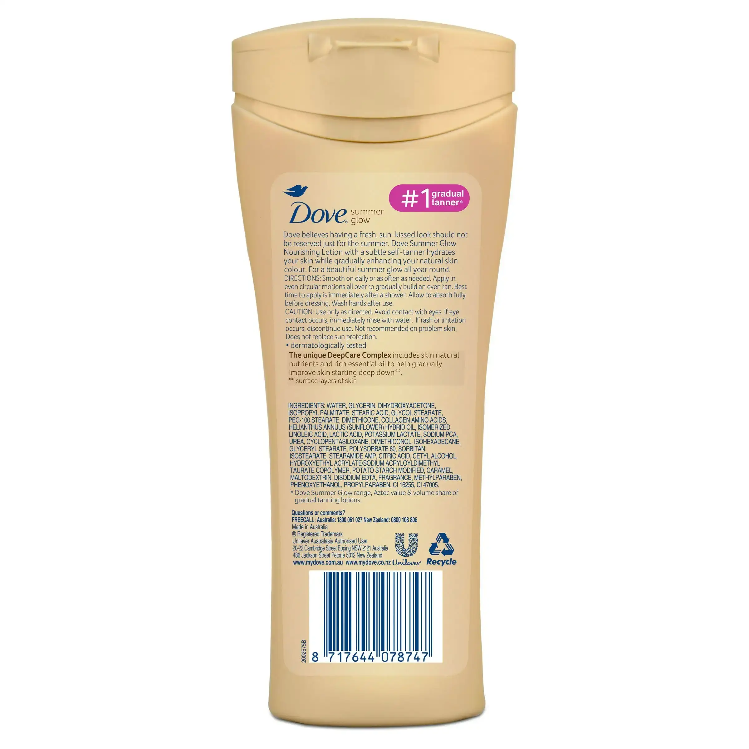 Dove Body Lotion Medium To Dark Skin 400mL