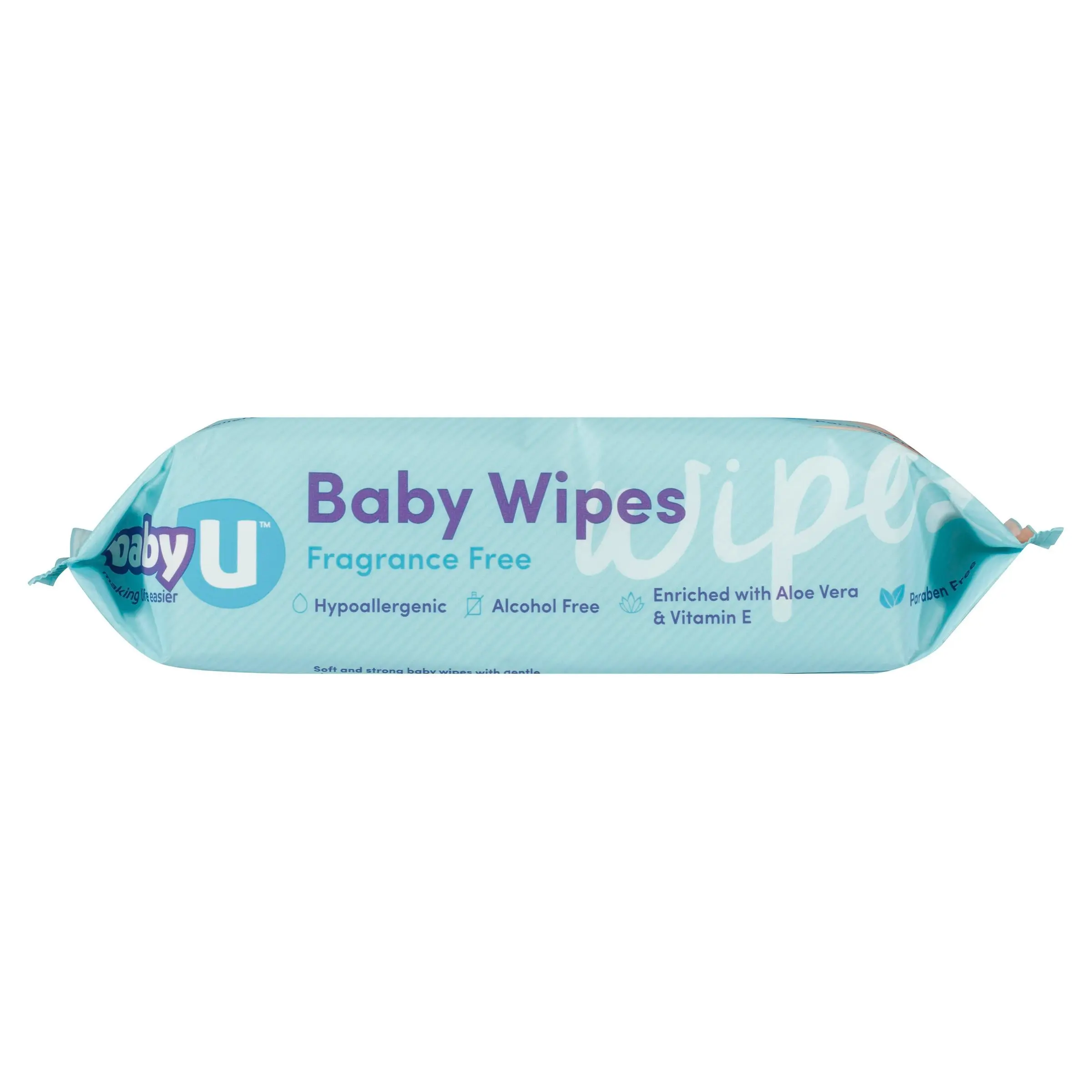 Baby U Baby Wipes Fragrance Free 80 Pack