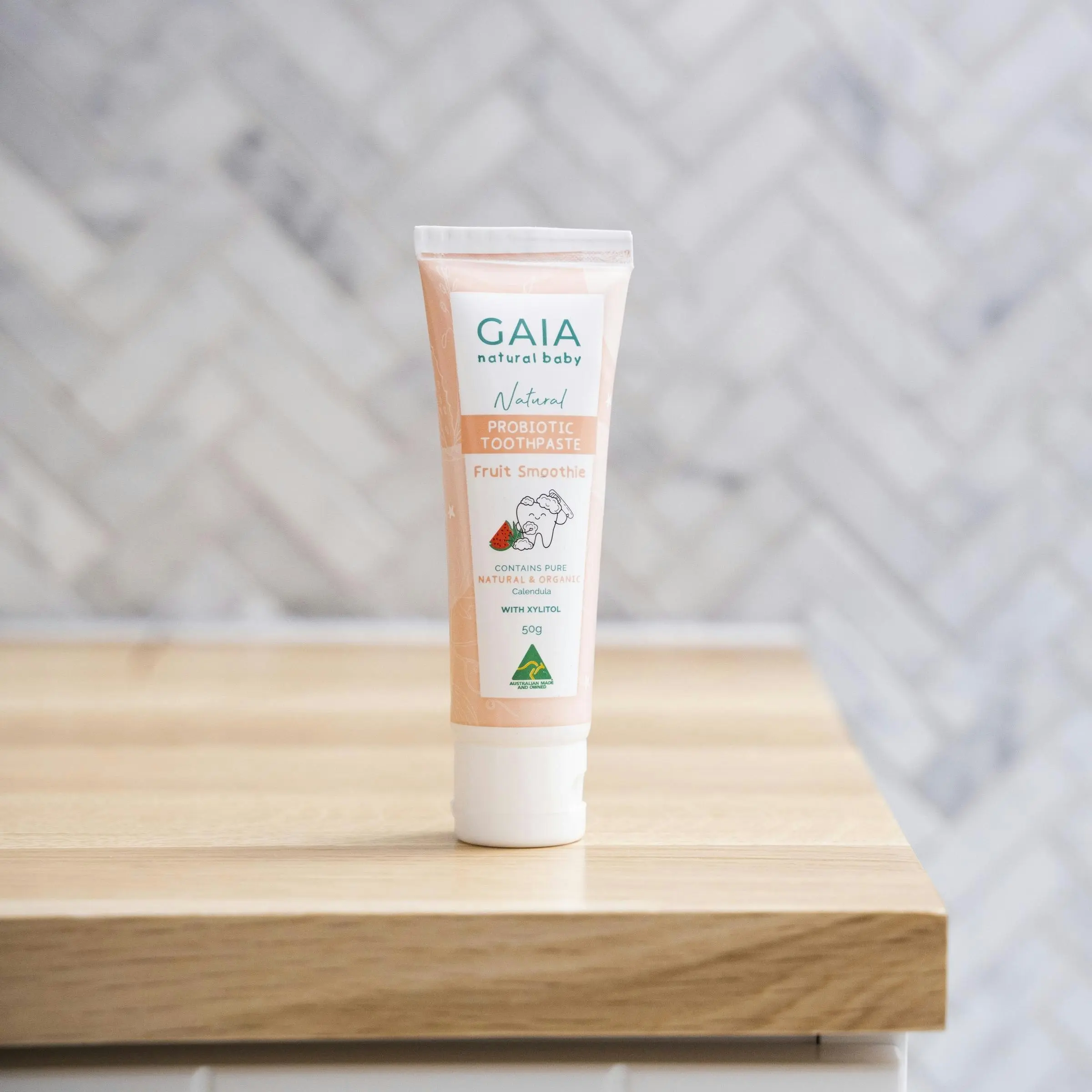 Gaia Natural Baby Probiotic Toothpaste Fruit Smoothie 50g